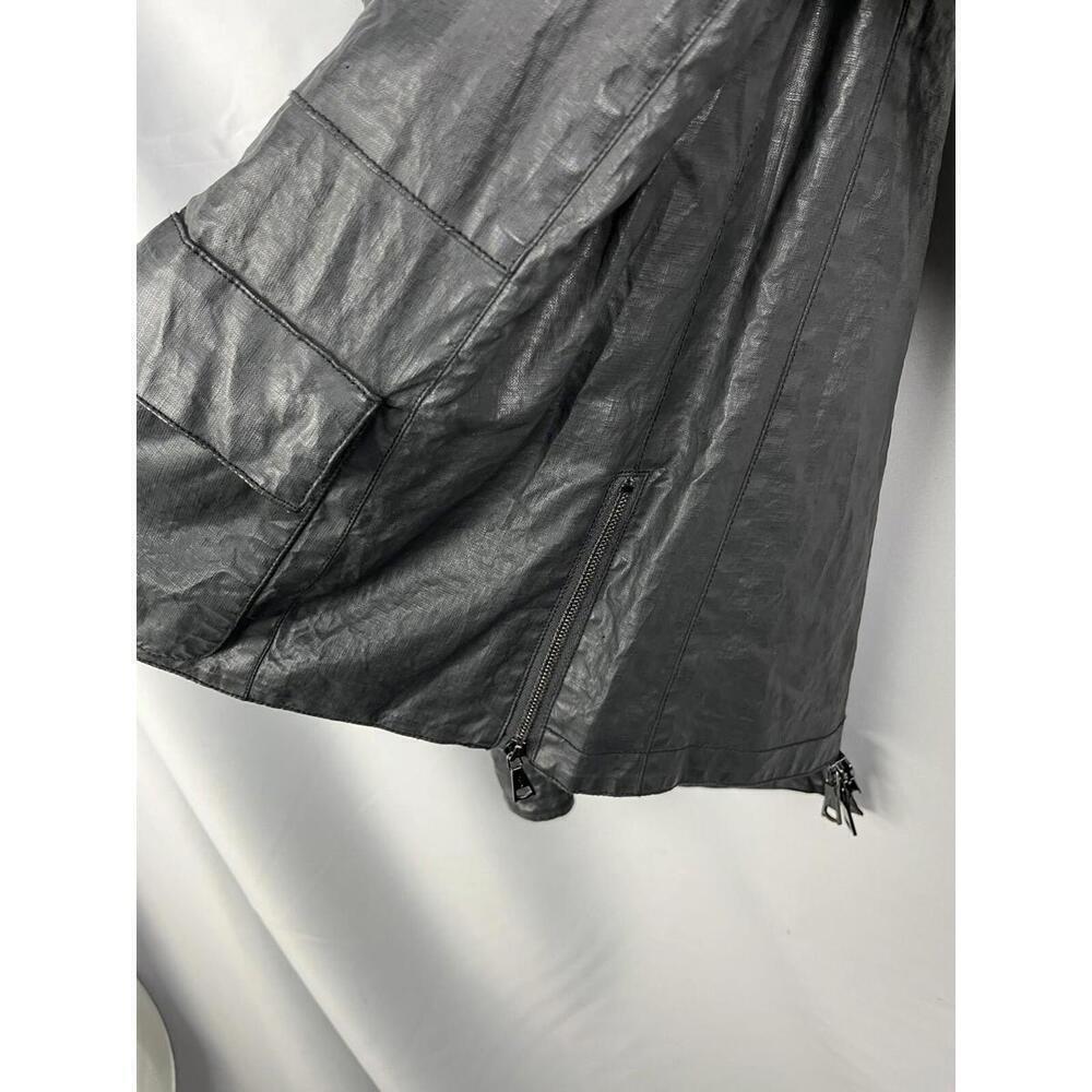 John Varvatos Snap Front Motocross Linen Jacket Black Size 50 EU, 40 US - Picture 6 of 13